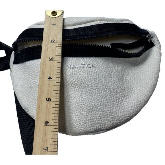 White Nautica Pouch Crossbody Designer Side Bag Unisex *Has defect* Read - Picture 11 of 12